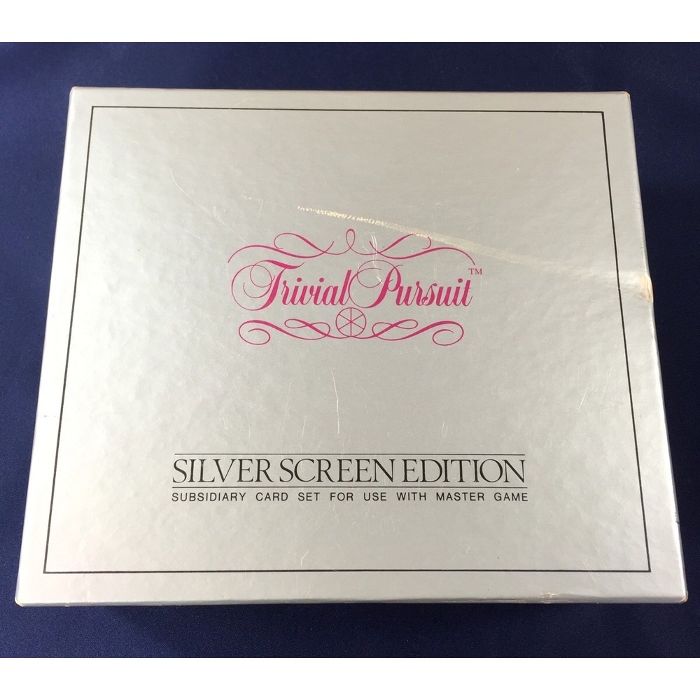 Vintage 1983 Trivial Pursuit Silver Screen Edition Movie Trivia Card Set No. 8